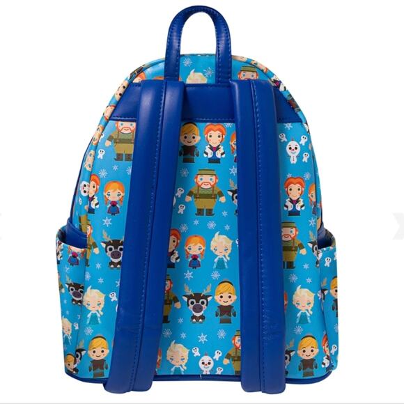 NEW Loungefly Disney Frozen Chibi Exclusive Mini Backpack Blue - Picture 3 of 12